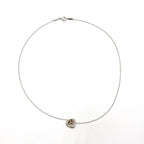 Tiffany & Co Double Open Heart Silver Pink Gold Necklace — view 3