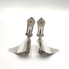 Dior Wave Metal Silver Earrings — view 6