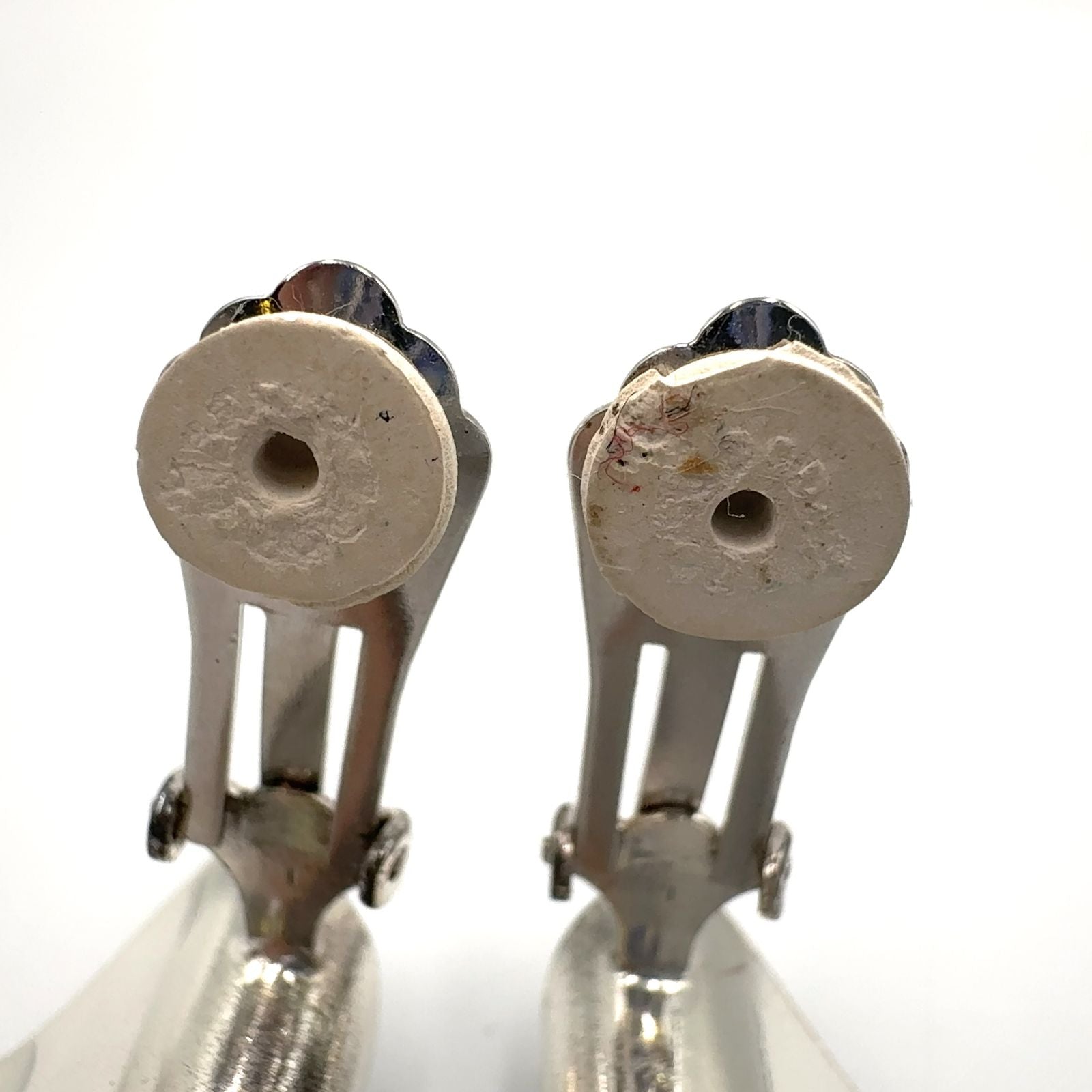Dior Wave Metal Silver Earrings — view 7