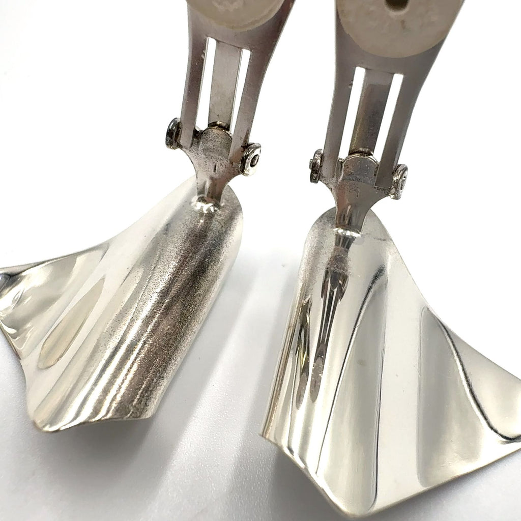 Dior Wave Metal Silver Earrings — view 8