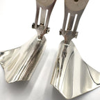 Dior Wave Metal Silver Earrings — view 8