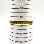 Hermes Enamel PM Marine Pattern Motif Gold Black Bangle Bracelet — view 8