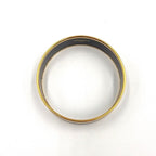 Hermes Enamel GM Horse Motif Gold Black Bangle Bracelet — view 3