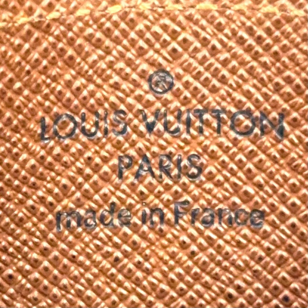 Louis Vuitton Card Holder Sample Monogram Leather Brown Case — view 4