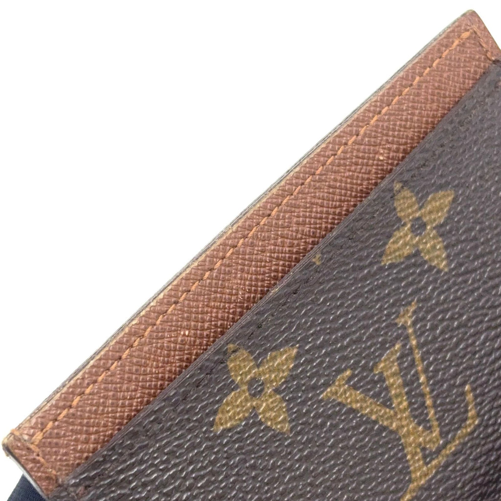 Louis Vuitton Card Holder Sample Monogram Leather Brown Case — view 8