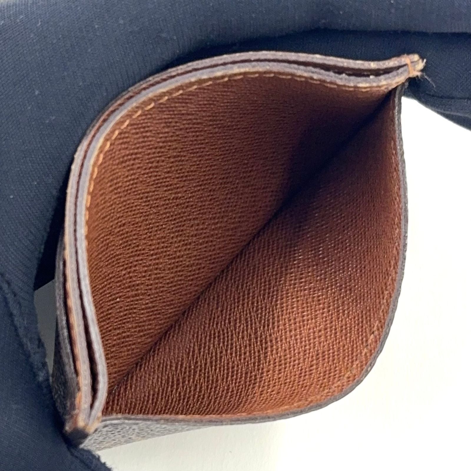 Louis Vuitton Card Holder Sample Monogram Leather Brown Case — view 5