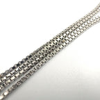 Dior D Logo Cross Motif Metal Silver Necklace — view 6