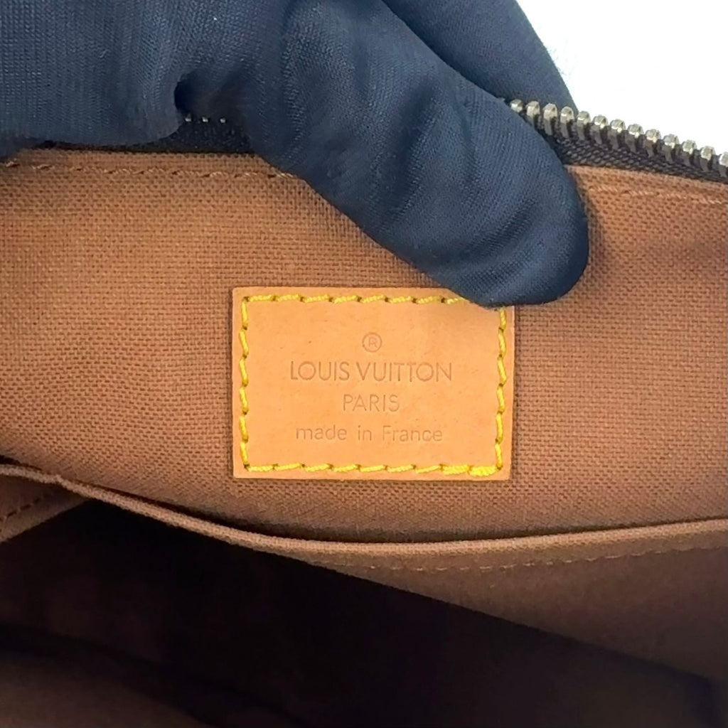 Louis Vuitton Tulum GM Monogram Leather Brown Light Shoulder Bag Gold — view 4