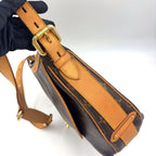 Louis Vuitton Tulum GM Monogram Leather Brown Light Shoulder Bag Gold — view 9