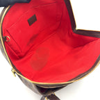 Louis Vuitton Belem Damier Ebene Leather Brown Shoulder Bag Gold — view 3