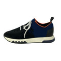Hermes Sneakers 42.5 Exploit Black Navy Orange Knit Low