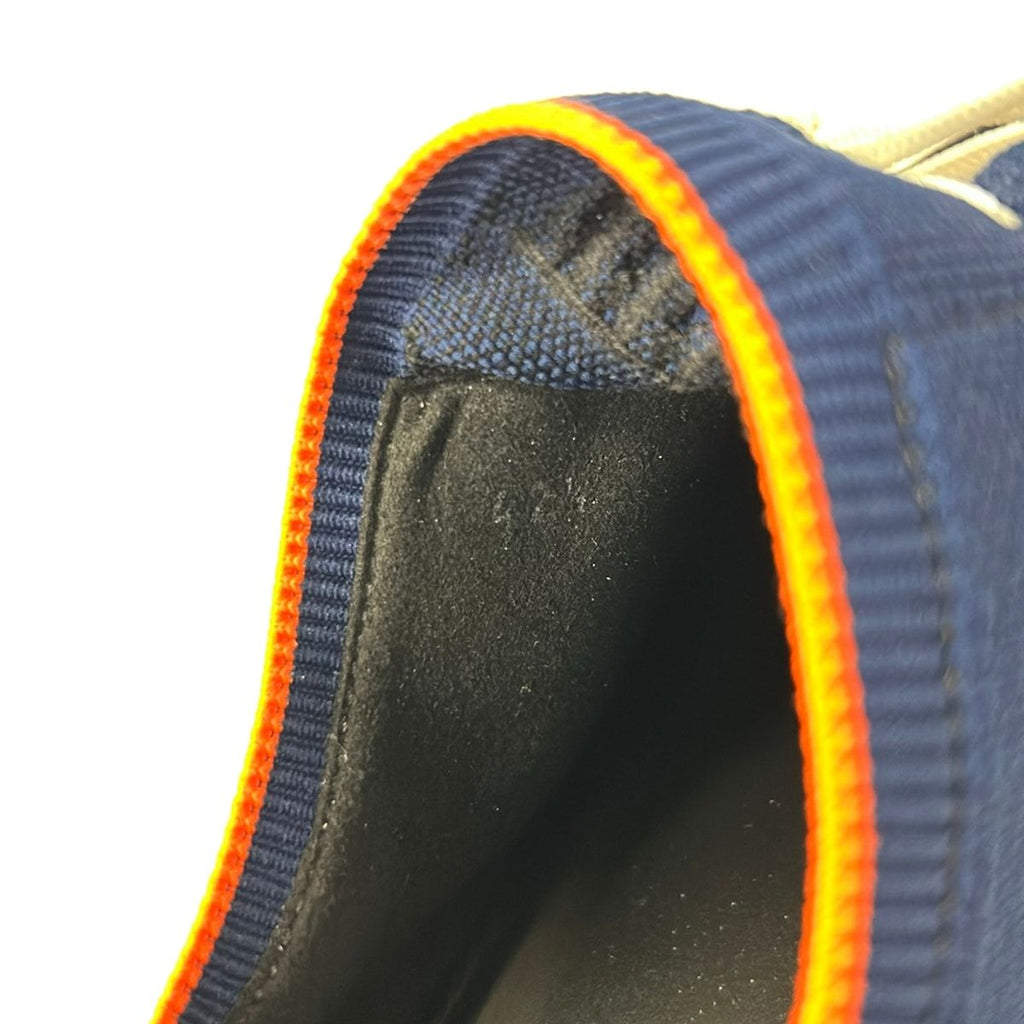 Hermes Sneakers 42.5 Exploit Black Navy Orange Knit Low — view 6