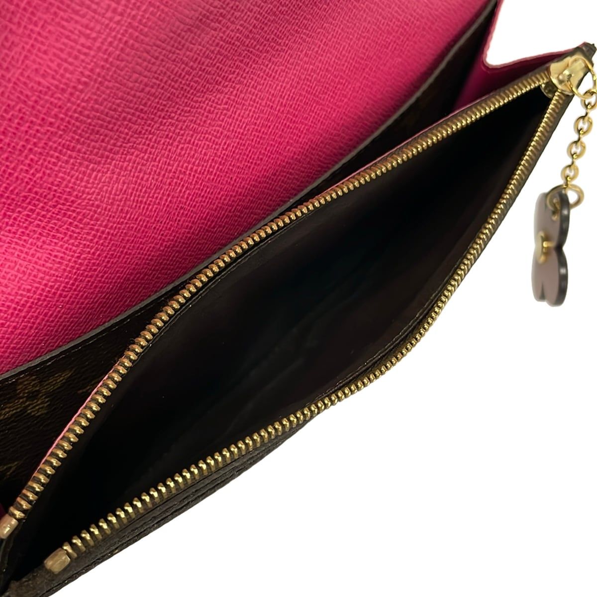 Louis Vuitton Wallet Blue Ming Flower Collection Portefeuille Emily Hot Pink — view 6