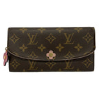 Louis Vuitton Wallet Blue Ming Flower Collection Portefeuille Emily Hot Pink