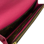 Louis Vuitton Wallet Blue Ming Flower Collection Portefeuille Emily Hot Pink — view 4