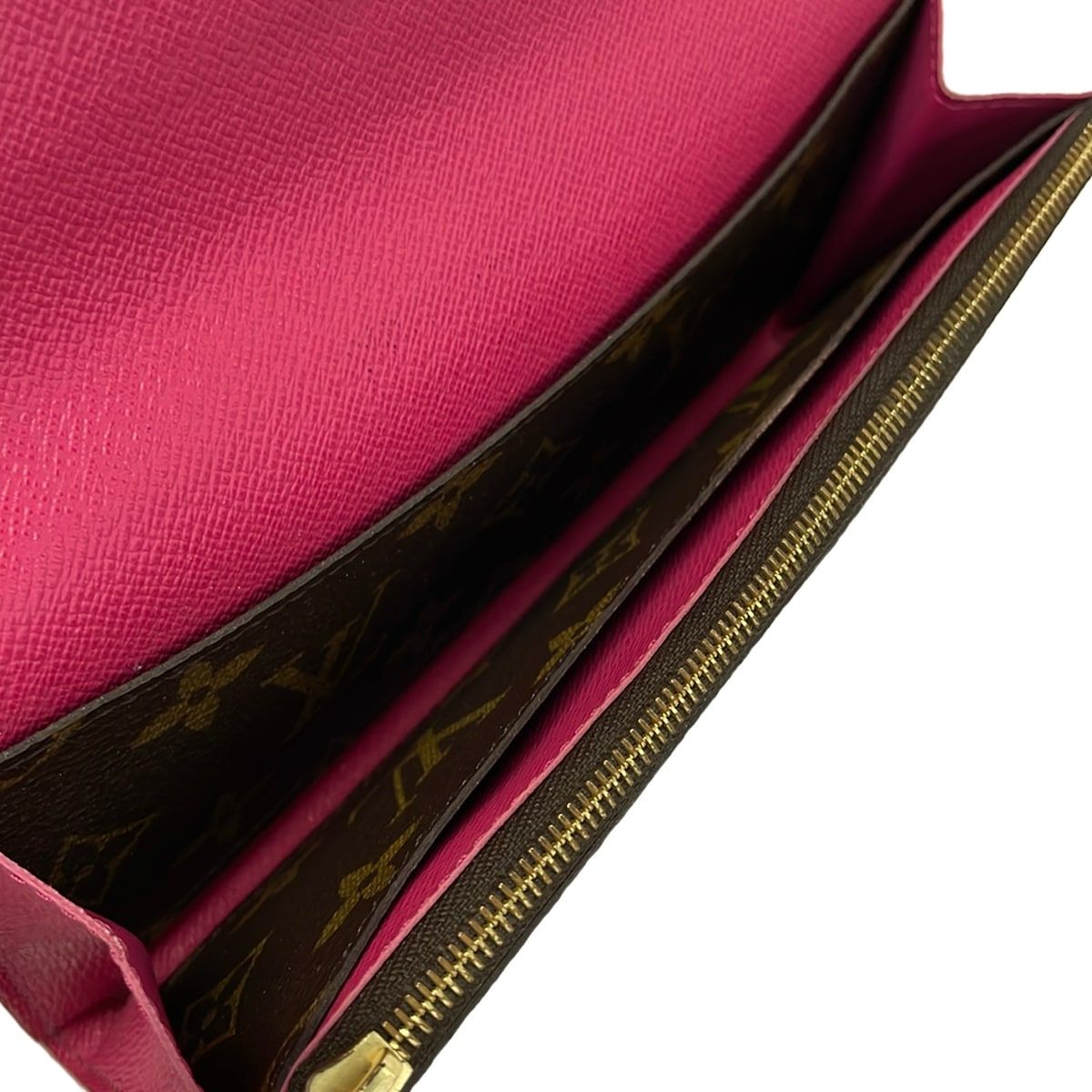 Louis Vuitton Wallet Blue Ming Flower Collection Portefeuille Emily Hot Pink — view 4