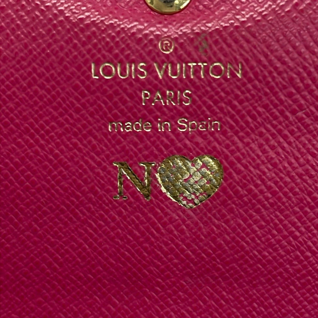 Louis Vuitton Wallet Blue Ming Flower Collection Portefeuille Emily Hot Pink — view 5
