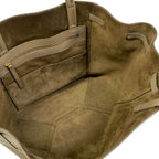 Celine Tote Cabas Phantom Small with Belt Gray Beige Leather — view 7