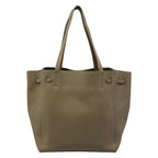 Celine Tote Cabas Phantom Small with Belt Gray Beige Leather — view 3
