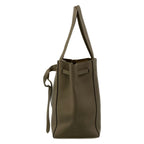 Celine Tote Cabas Phantom Small with Belt Gray Beige Leather — view 4
