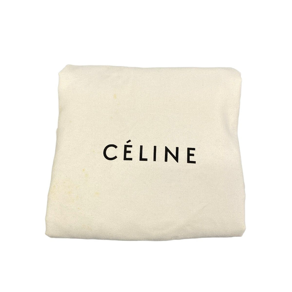 Celine Tote Cabas Phantom Small with Belt Gray Beige Leather — view 8