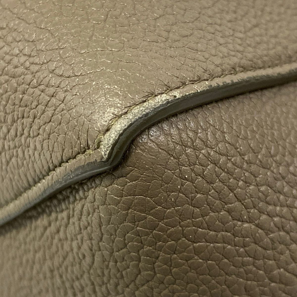 Celine Tote Cabas Phantom Small with Belt Gray Beige Leather — view 6
