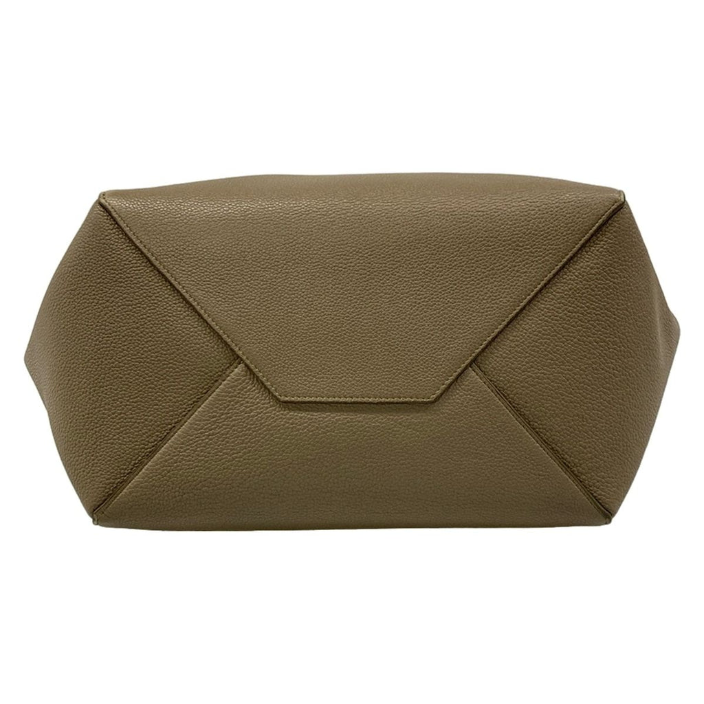 Celine Tote Cabas Phantom Small with Belt Gray Beige Leather — view 5