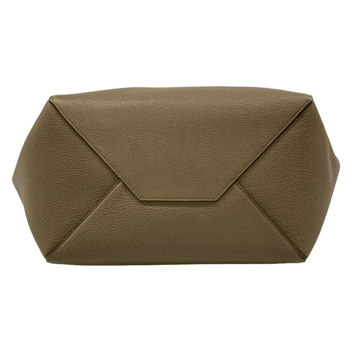 Celine Tote Cabas Phantom Small with Belt Gray Beige Leather — view 5