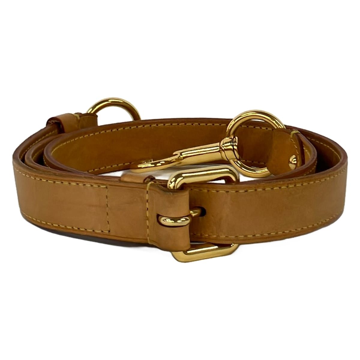 Louis Vuitton Shoulder Strap Leather for Products Using Leather) Natural — view 2