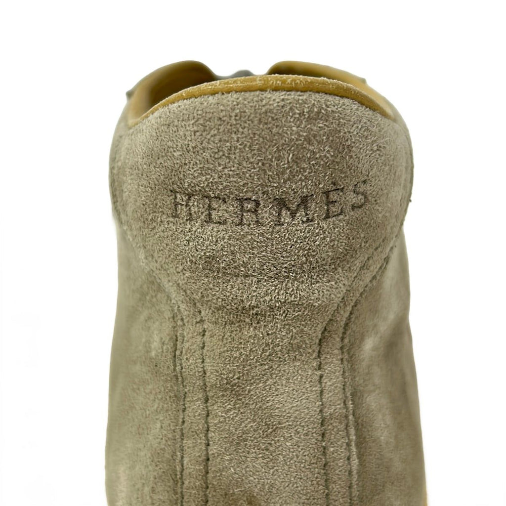 Hermes Sneakers 42 1 Light Gray White Beige High — view 6