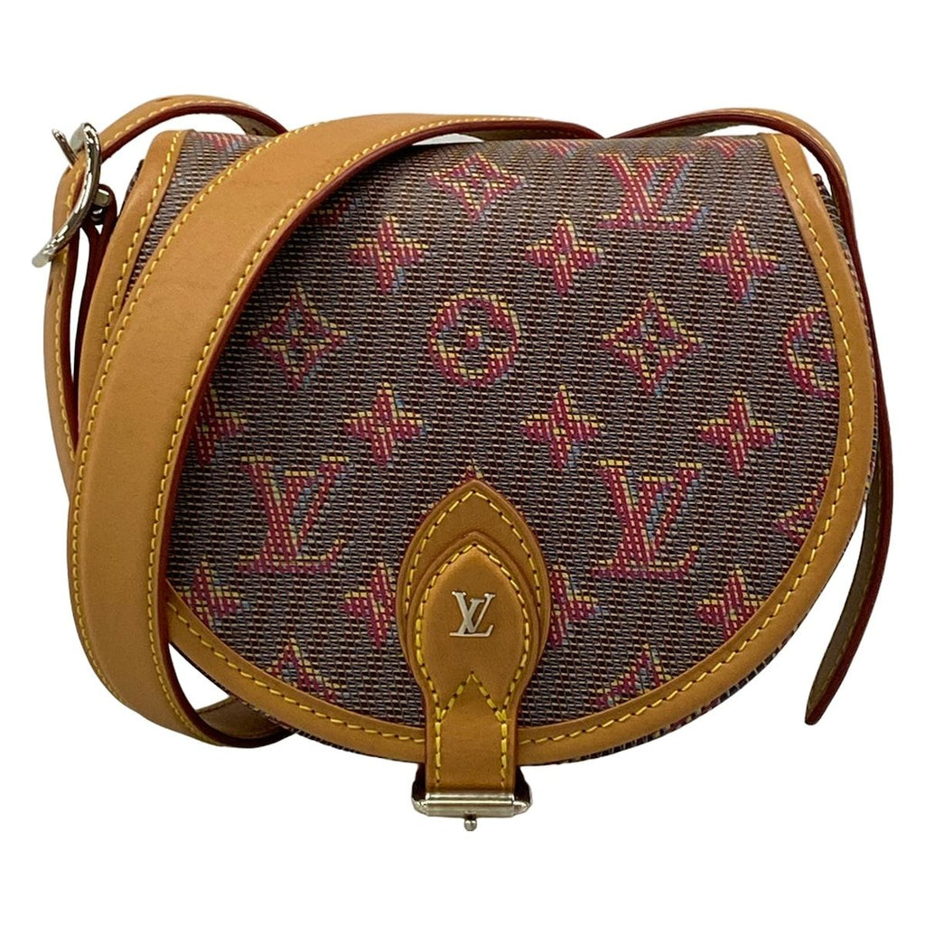 Louis Vuitton Shoulder Bag LV Pop Tambourine Rouge Leather Cowhide