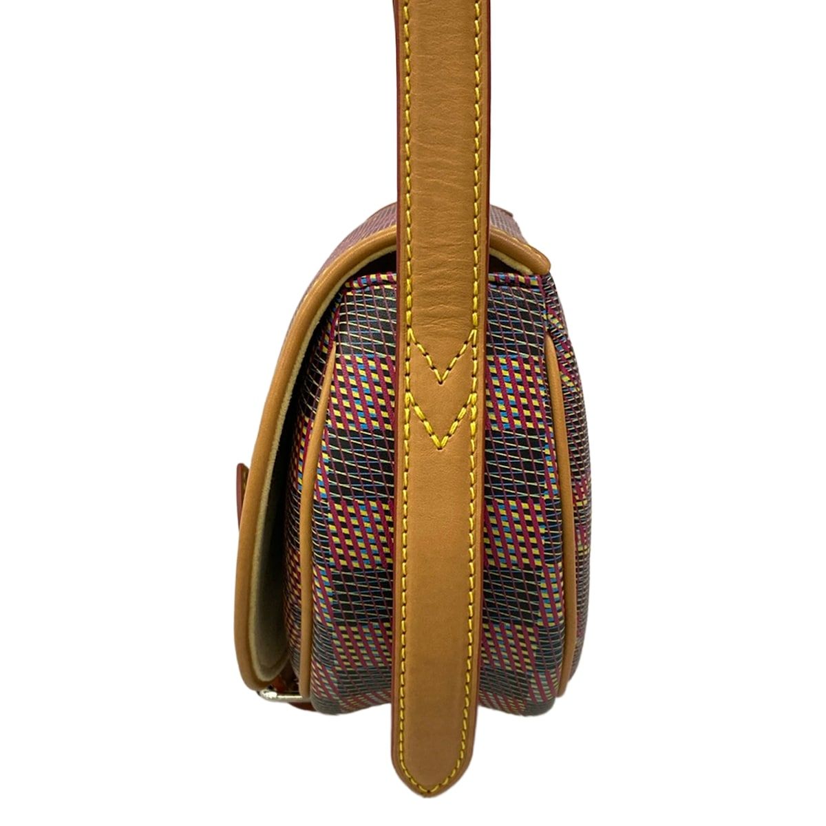 Louis Vuitton Shoulder Bag LV Pop Tambourine Rouge Leather Cowhide — view 4