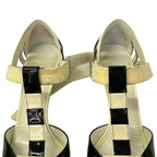Prada Sandals 39 Black White Bicolor Leather — view 8