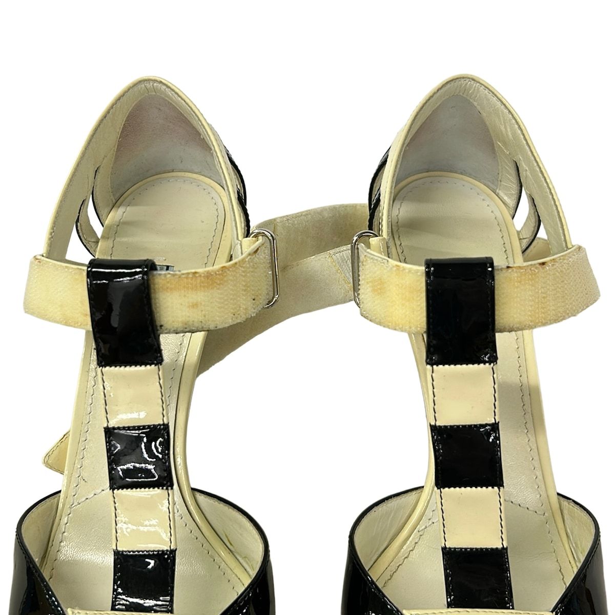 Prada Sandals 39 Black White Bicolor Leather — view 8