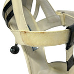 Prada Sandals 39 Black White Bicolor Leather — view 9