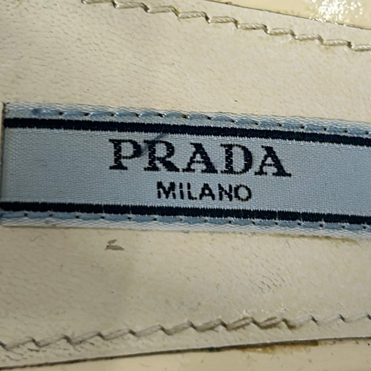 Prada Sandals 39 Black White Bicolor Leather — view 6