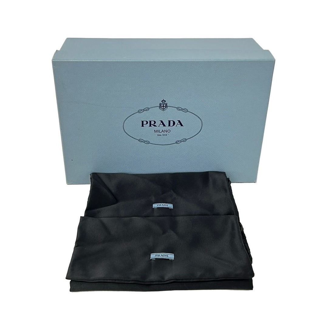 Prada Sandals 39 Black White Bicolor Leather — view 7