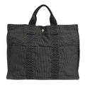 Hermes Tote Her Line Gray Black Vintage