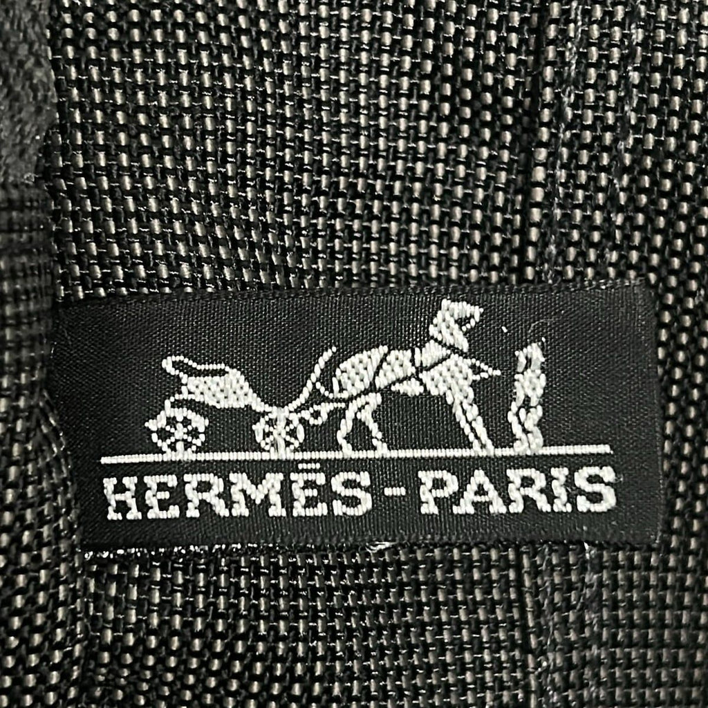 Hermes Tote Her Line Gray Black Vintage — view 7