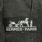 Hermes Tote Her Line Gray Black Vintage — view 7