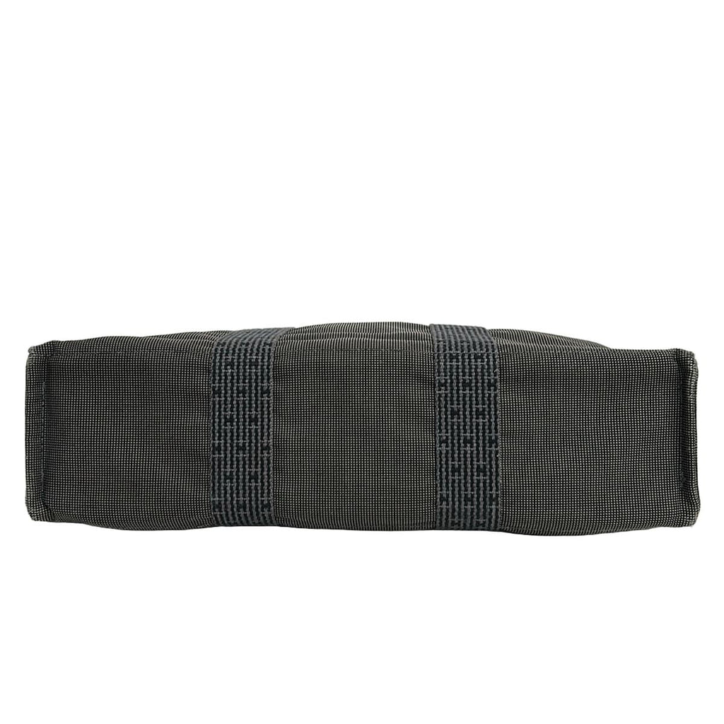 Hermes Tote Her Line Gray Black Vintage — view 5