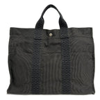 Hermes Tote Her Line Gray Black Vintage — view 3