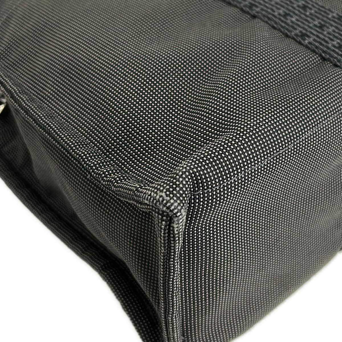 Hermes Tote Her Line Gray Black Vintage — view 6
