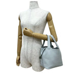 Hermes Box Picotin Lock PM Taurillon Clemence Leather Handbag Light Blue — view 2