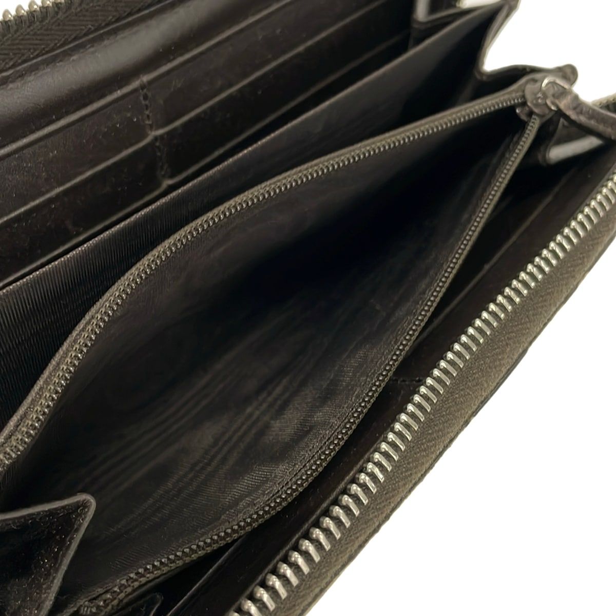 Gucci Wallet Web GG Supreme Canvas Zip Around Beige Dark Brown Multi — view 4