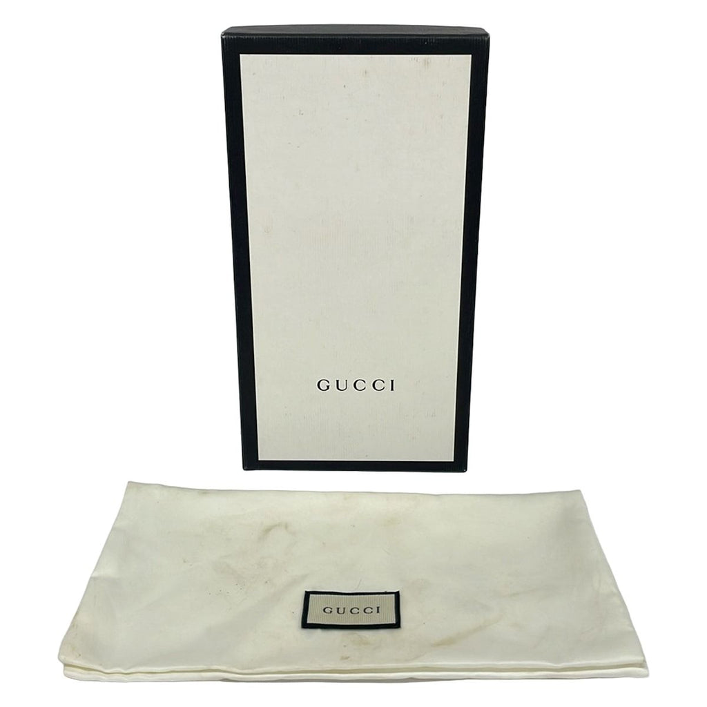 Gucci Wallet Web GG Supreme Canvas Zip Around Beige Dark Brown Multi — view 6