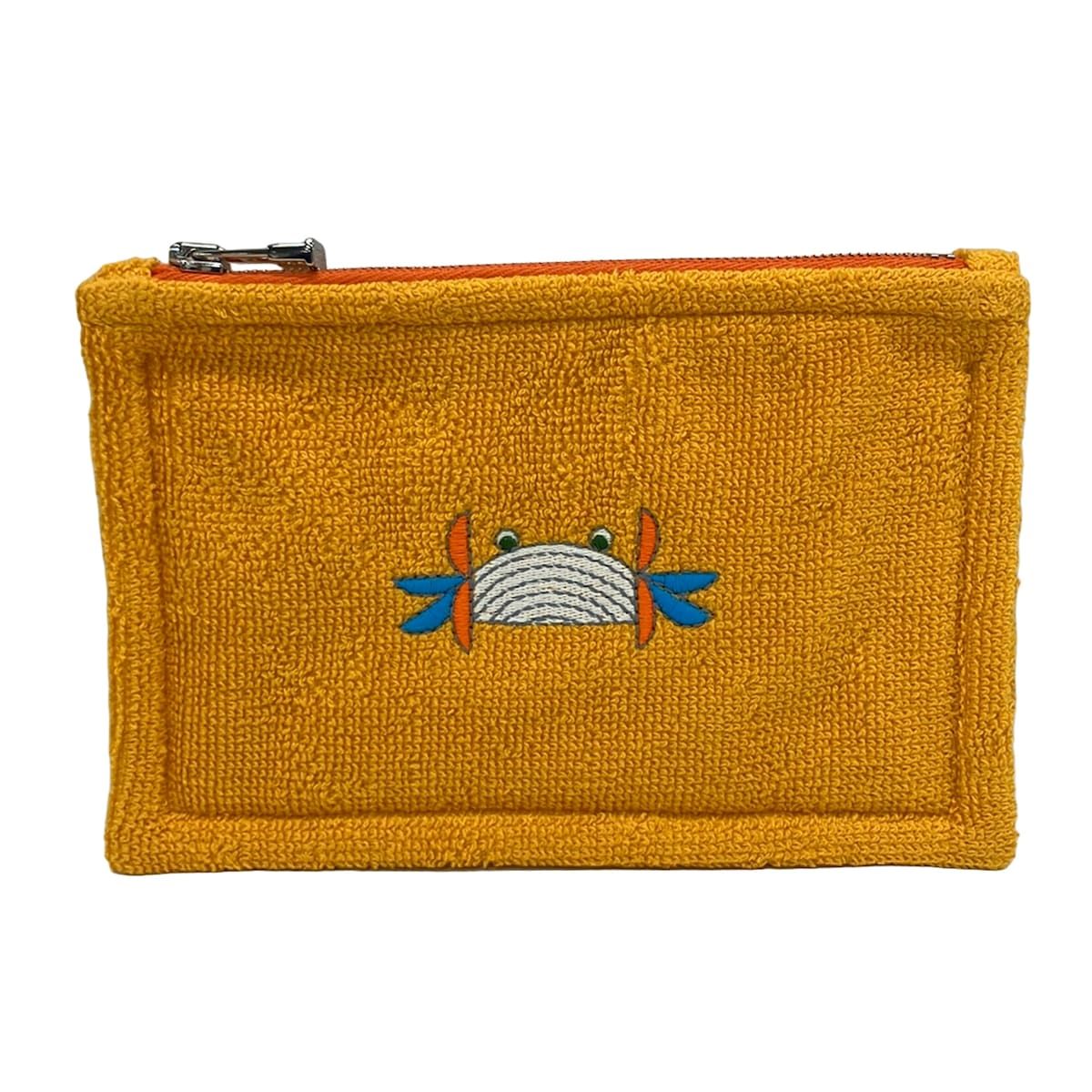 Hermes Pouch Animo Natte Mini Soleil Crab Flat Cotton