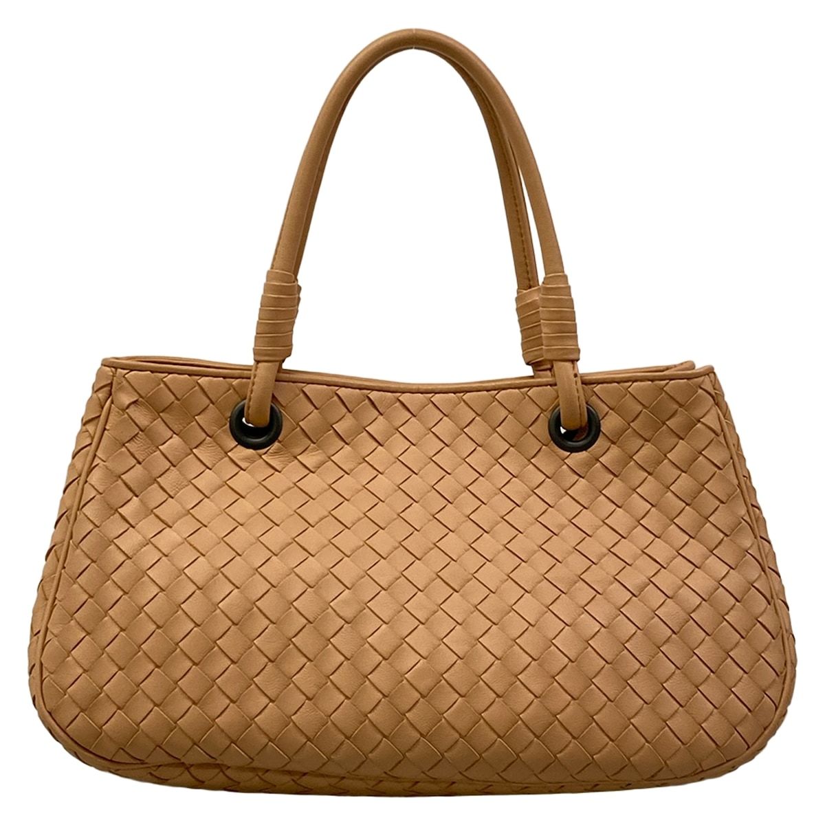 Bottega Veneta Tote Pink Beige Leather