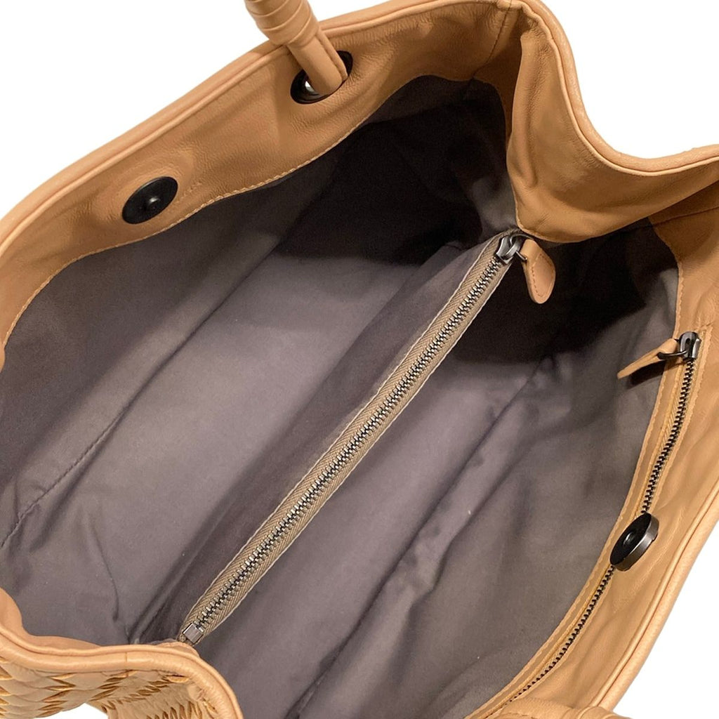 Bottega Veneta Tote Pink Beige Leather — view 7