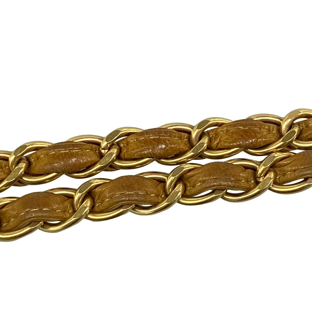 Chanel Shoulder Bag Brown Flap Chain Matt Togo — view 9